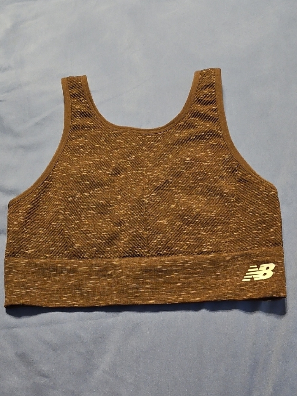 New Balance Brown Marl Seamless Sports Crop